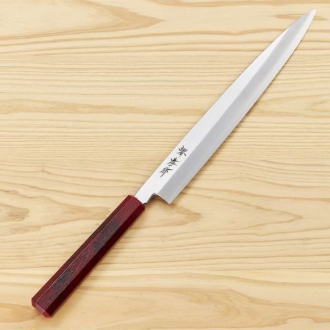 CUCHILLO NANAIRO RED TORTOSESHELL YANAGIBA 240 mm