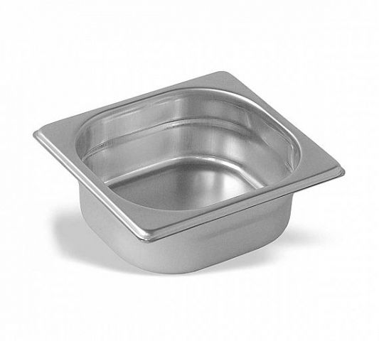 CUBETA GN INOX 1/6 X 65 mm. 1 L.